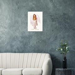 Angel Poster Wall Art - Winter image Design on Museum-Quality Paper