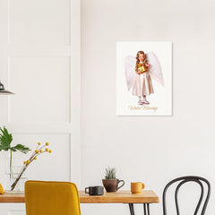 Angel Poster Wall Art - Winter image Design on Museum-Quality Paper