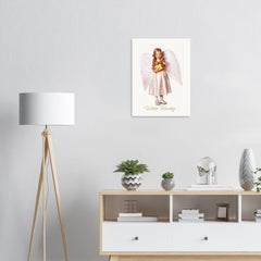 Angel Poster Wall Art - Winter image Design on Museum-Quality Paper