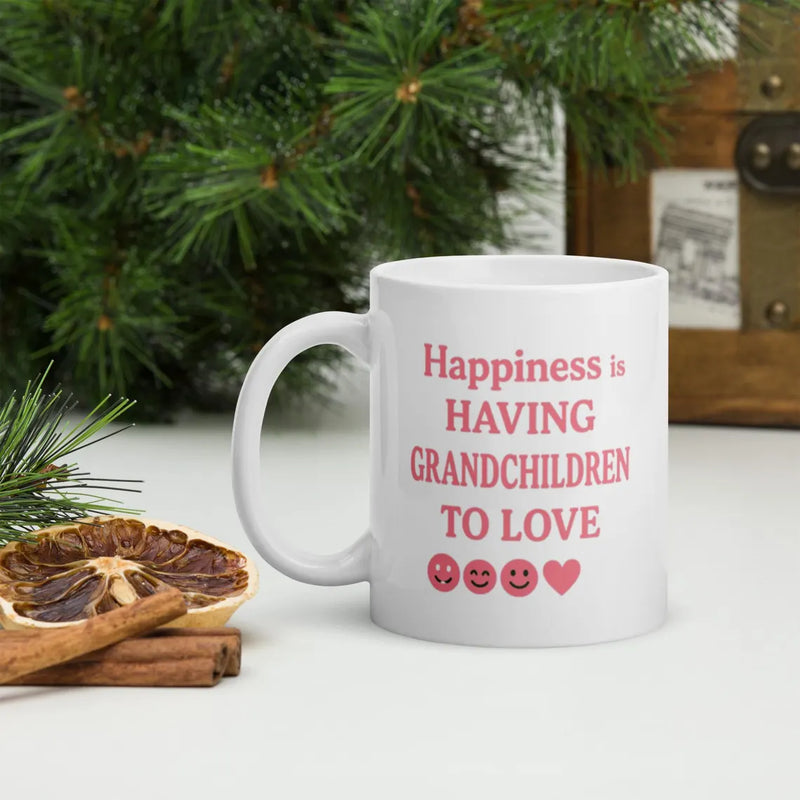 Grandma Heart Grandkids Design Coffee Mug