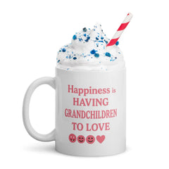 Grandma Heart Grandkids Design Coffee Mug