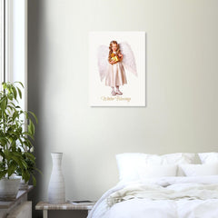 Angel Poster Wall Art - Winter image Design on Museum-Quality Paper